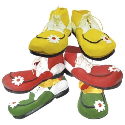 Par de zapatos payaso de latex infantil modelos surtidos 2321