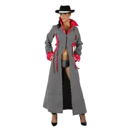 Disfraz ganster mujer adulta con gabardina 95201