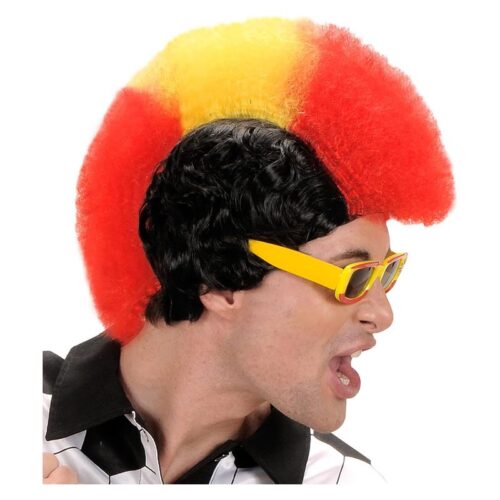 Peluca cresta colores España rojo y amarillo 787