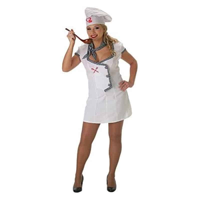 Disfraz adulto de cocinera talla única 9045