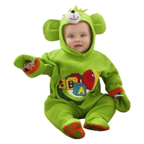 Disfraz osito color verde para bebés de 7 a 12 meses 187883