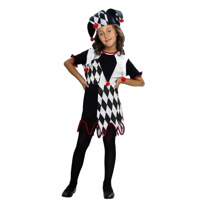 Disfraz arlequina infantil talla de 5 a 6 años 236321
