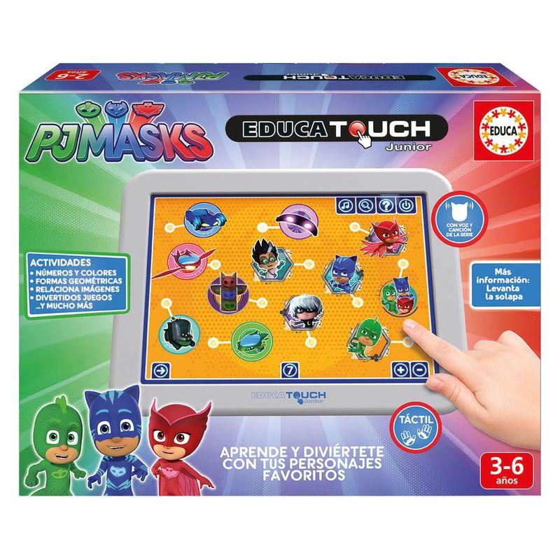 Juego educativo EducaTouch Junior PJ Masks con música y canciones 17430