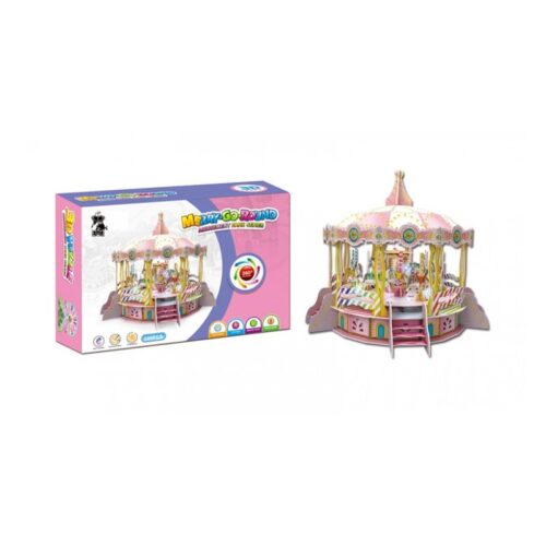 Puzzle 3D tiovivo musical led 106 piezas 170724