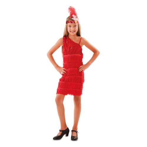 Disfraz Charleston rojo T-2 7-9 años para carnaval de Eurocarnavales 706722