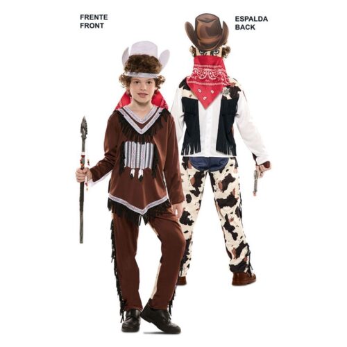 Disfraz double indio vaquero 707041-T01 5-6 años para carnaval