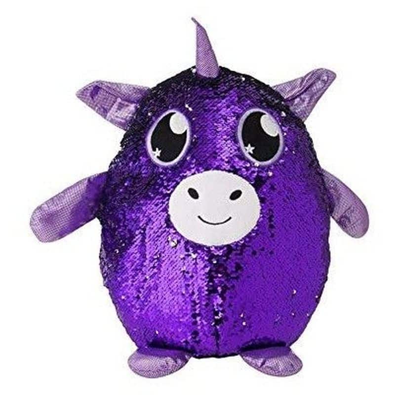 Glitter Plaz Peluche Con Lentejuelas Púrpura 35 cm SQP-003-PURP