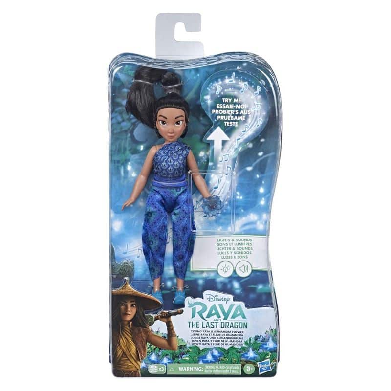 Figura joven Raya y flor de Kumandra de Raya y el ultimo dragón E9468 - Imagen 2