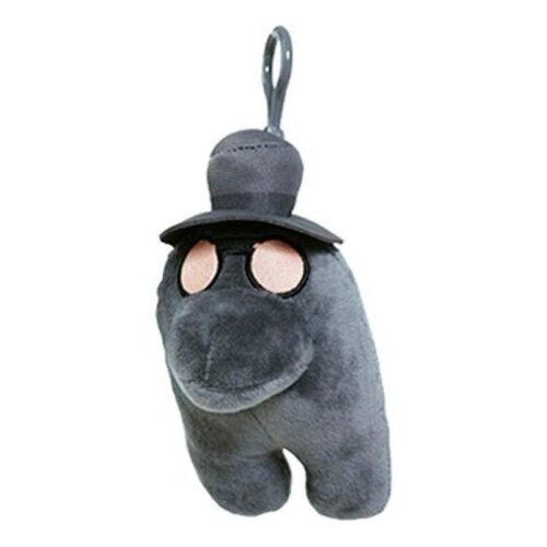 Among Us peluche gris con sombrero de 13 cm 6411 7006-GRSO