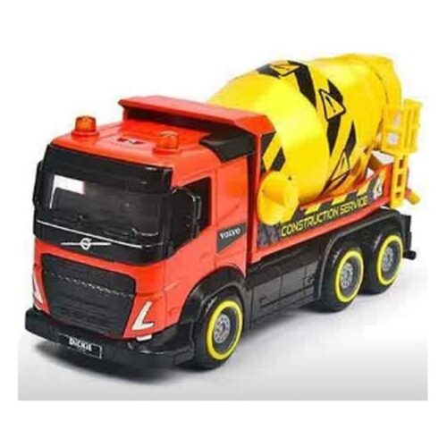 Dickie camión hormigonera con retrofricción rojo 23 cm 203744014-HO