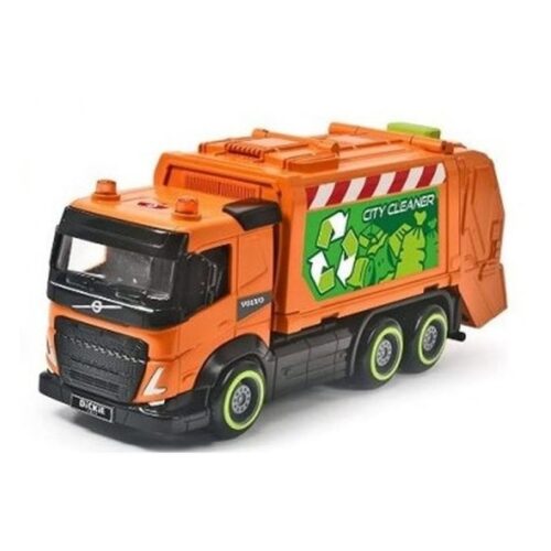 Dickie camión de basura con retrofricción naranja 23 cm 203744014-BA