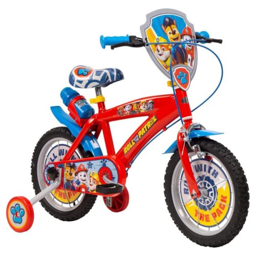 Bicicleta 14 pulgadas de La Patrulla Canina roja Toimsa 1478 con ruedines