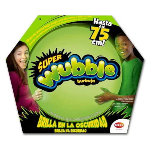 Super Wubble verde burbuja brilla en la oscuridad 75 cm 6294 1220-VD