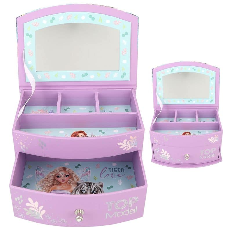 TopModel Joyero pequeño colección Tiger Love color lila y turquesa - Imagen 2