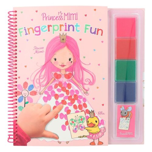 Princess Mimi cuaderno colorea con los dedos con 23 diseños