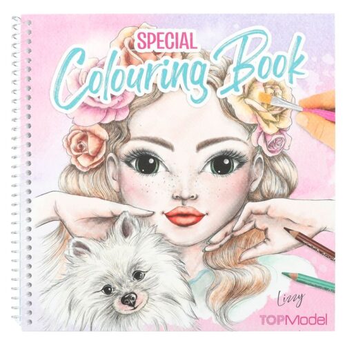 TopModel Libro especial para colorear con 20 modelos con flores