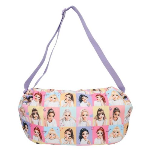 TopModel bolso cruzado grande lila con dibujos Snap Shots