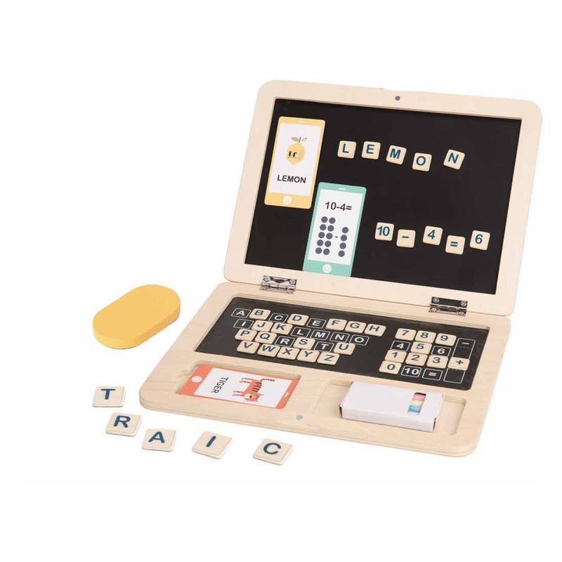 Pizarra magnetica infantil con centro de actividades educativas