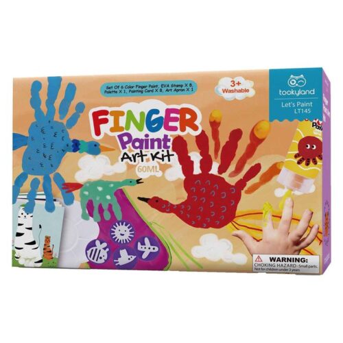 Kit pintura de dedos infantil juego de manualidades para niños