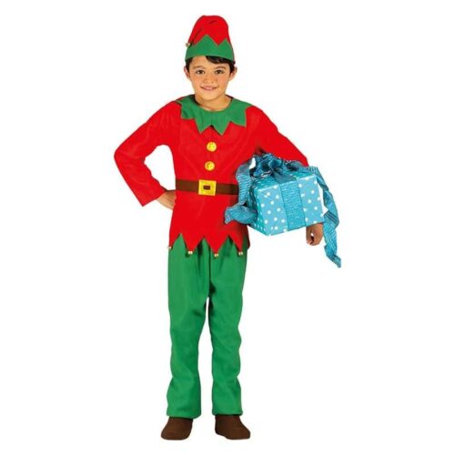 Disfraz infantil navideño de Elfo talla 3-4 años con accesorios 42449 GUIRCA
