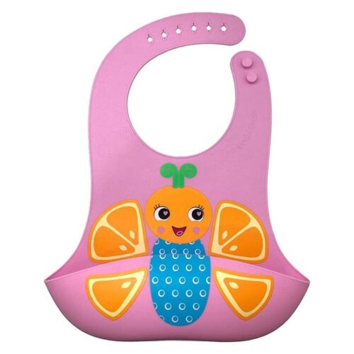 Babero silicona Orangiefly de los Frootimals FT00011 KIDS EURO