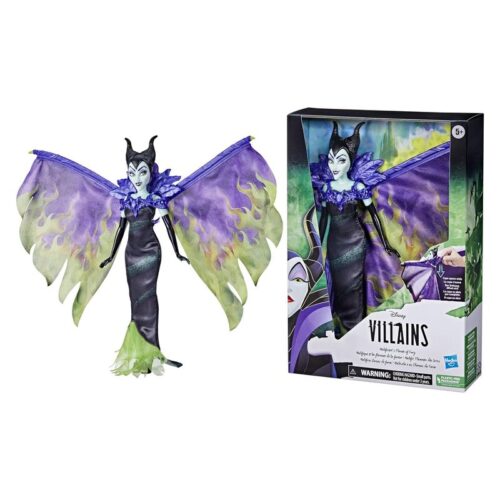 Muñeca artículada de Maléfica y llamas de la furia Disney Villains F4993