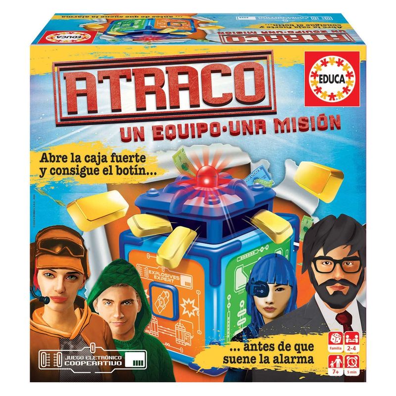 Juego de mesa atraco infantil en equipo de Educa18865