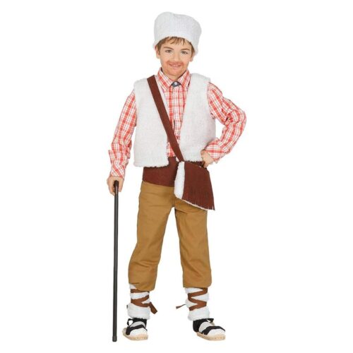 Disfraz de pastor infantil de 3-4 años para carnavales o belenes vivientes 42752