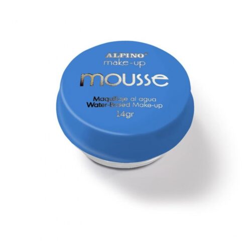 Maquillaje tarro azul mousse para carnavales DL000171