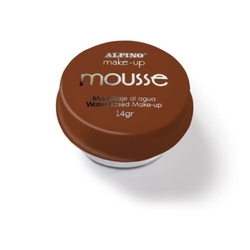 Maquillaje mousse marrón tarro para disfraces de carnaval DL000178