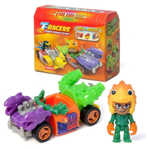 T-Racers de la serie Color Rush con coche y piloto sorpresa Magic Box