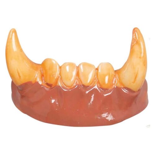 Dientes colmillos de hombre lobo para disfraz de carnaval o halloween 2188