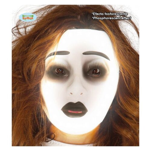 Careta mujer de efecto fluorescente para disfraz de halloween o carnaval 2794