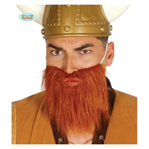 Barba castaña para disfraz de carnaval o halloween 11510