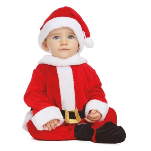 Disfraz de Papá Noel de 7 a 12 meses para navidades de bebé MOM00417