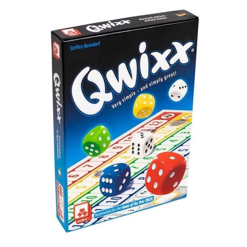 Juego Qwixx pequeño de Mercurio ideal para jugar con amigos