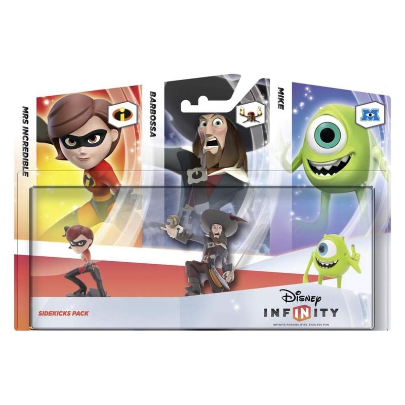 Disney Infinity Pack de helen, barbossa y Mike Wazowski