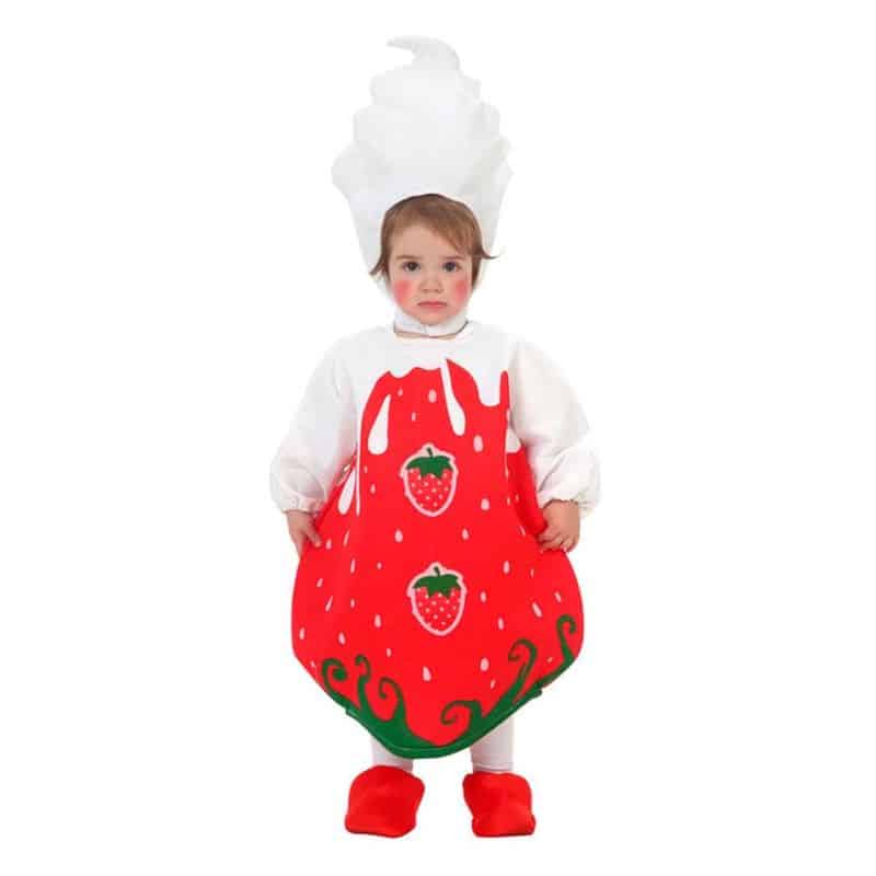 Disfraz fresa Talla 1-2 infantil para carnavales 10447