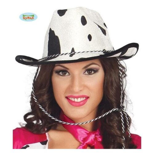 Sombrero de vaquera de vaca para disfraz de carnavales de 13566 GUIRCA