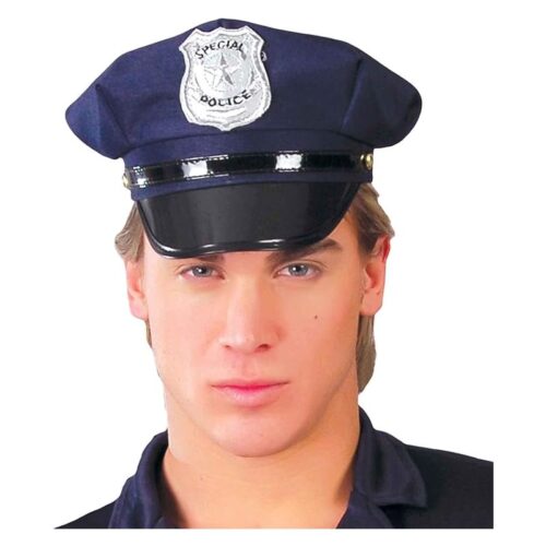 Gorro de policia para disfraz talla única de adulta  13959 GUIRCA