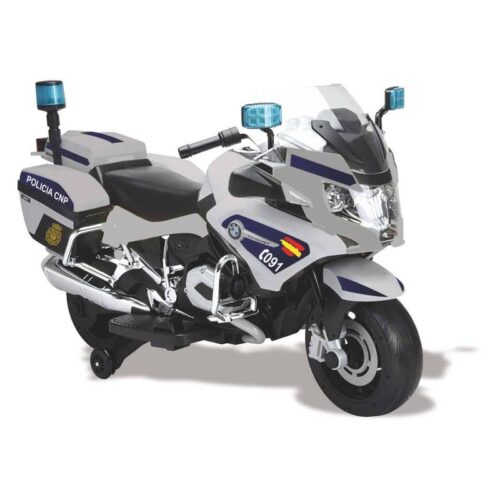 Moto policía nacional para niños con batería de 12V con luces