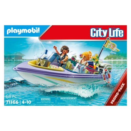 Playmobil paseo en lancha en la luna de miel de la línea City Life  71366