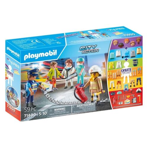 Playmobil equipo de rescate de la línea city action my figures 71400