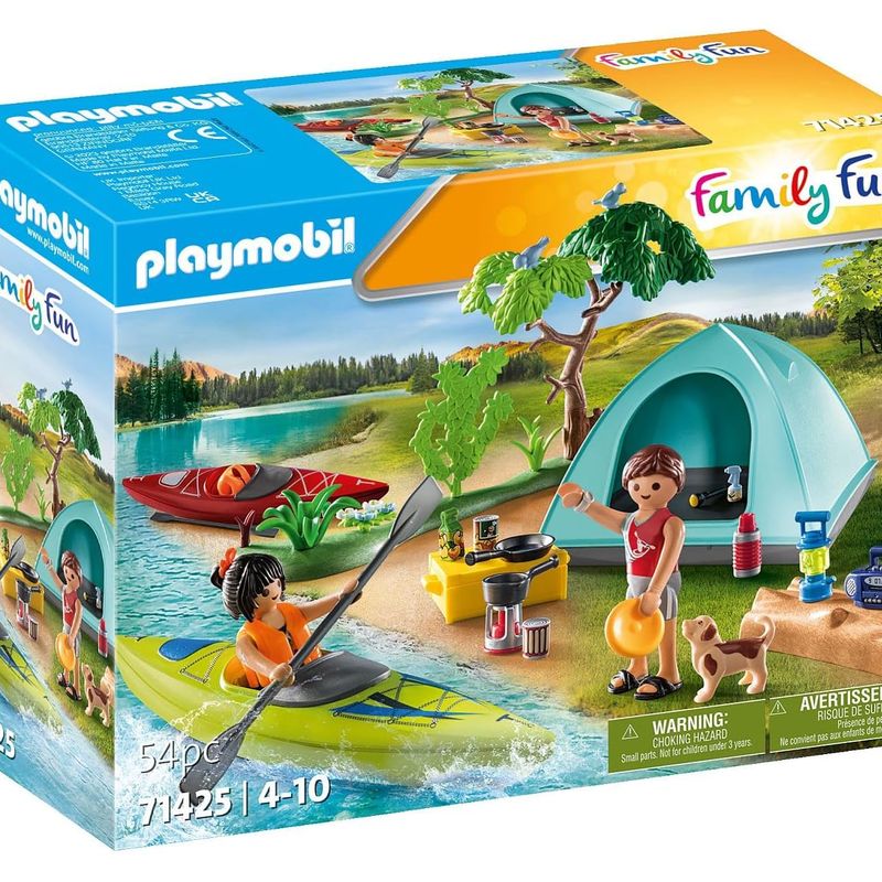 Playmobil Camping con hoguera de la línea Family Fun 71425