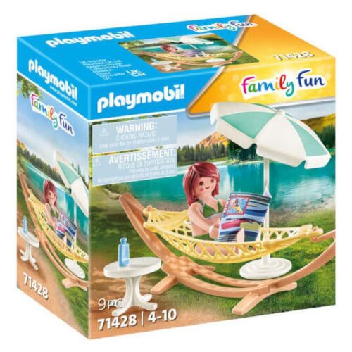 Playmobil Hamaca de playa con figura de mujer de la línea Family Fun 71428