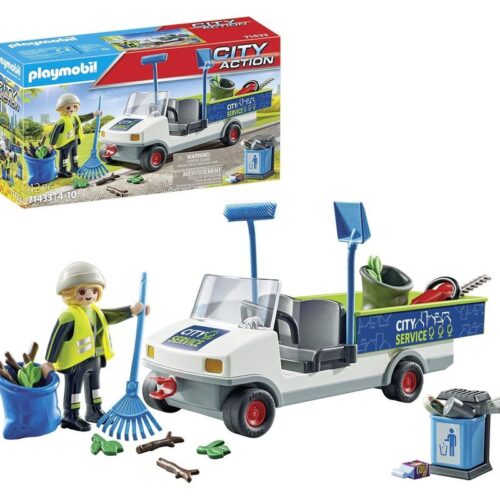 Playmobil coche elétrico de limpieza urbana con figura City Action 71433
