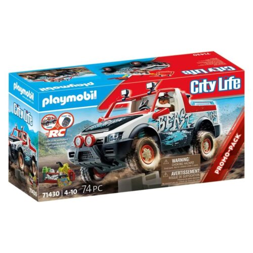 Playmobil coche de rally todoterreno con accesrios de la línea City Life