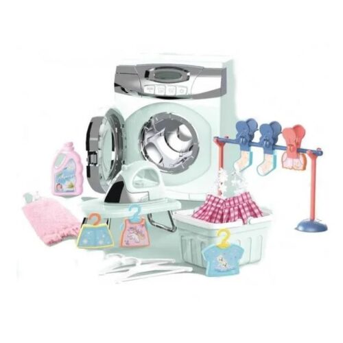 Mini set de lavado con plancha infantil y ropa