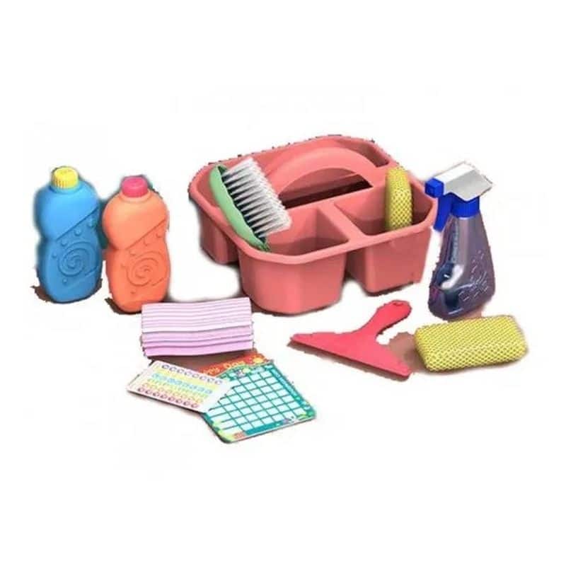 Set infantil de limpieza con 10 piezas de utensilios de hogar