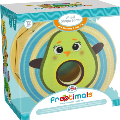 Rueda encajable formas Frootimals de madera para bebés FT00028